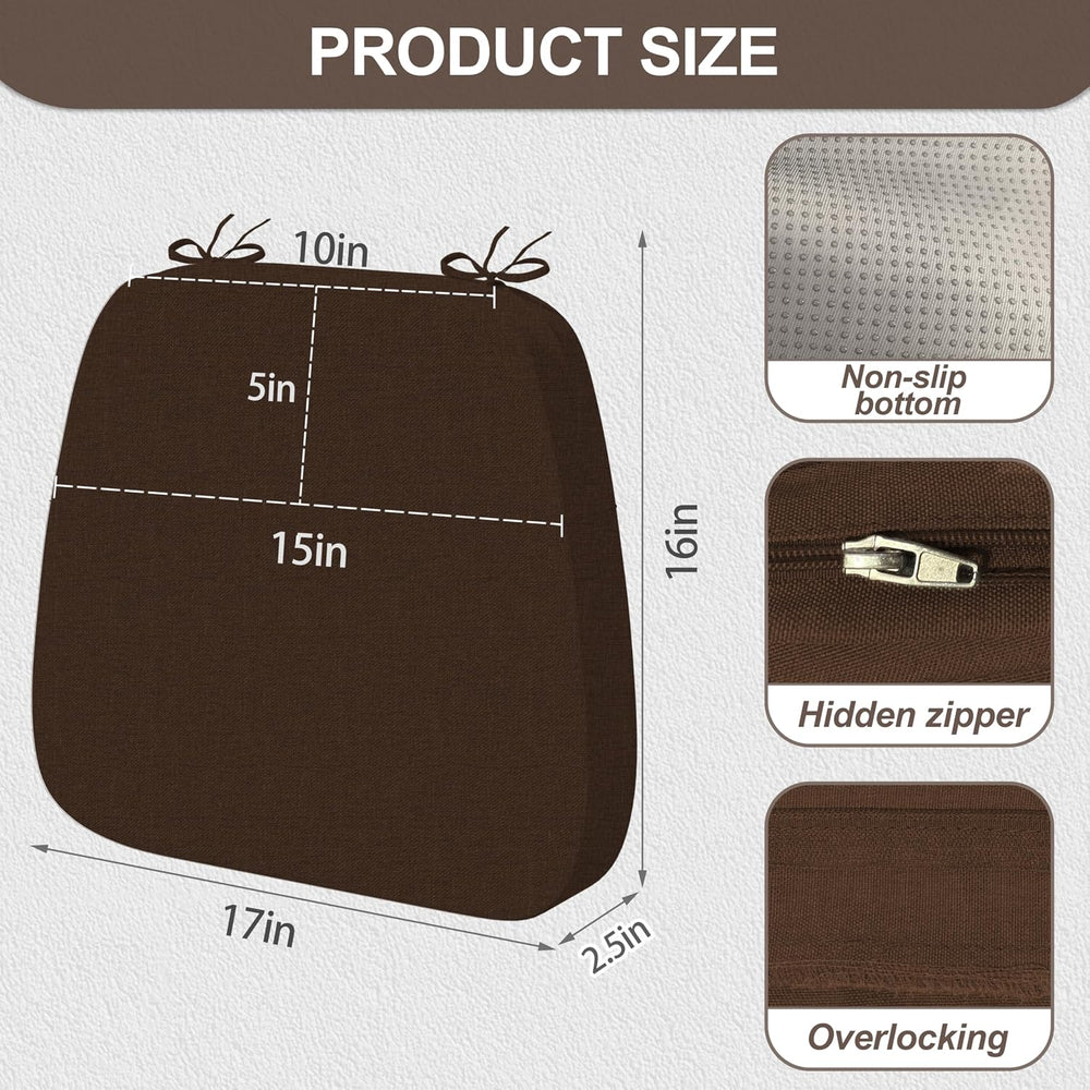 17'' x 16'' x 2.5"Thick Chair Cushions for Dining Chairs...