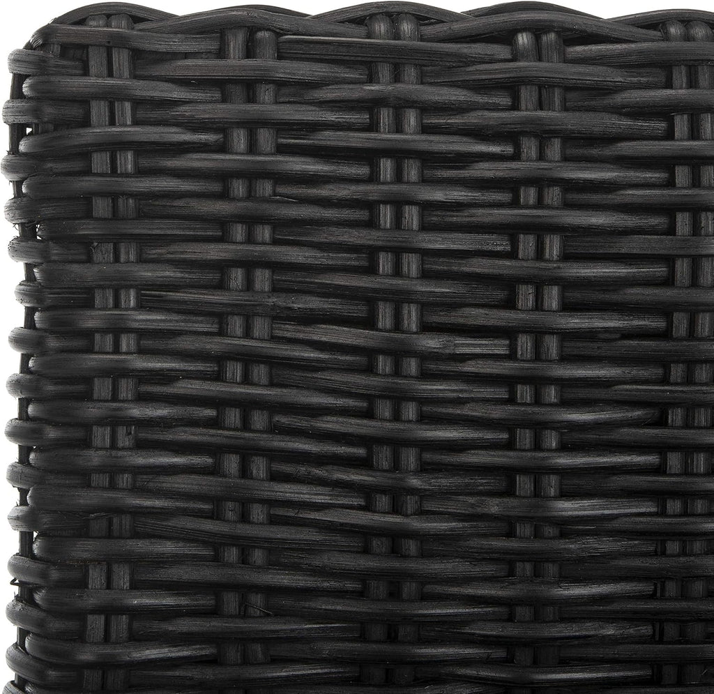SAFAVIEH Cypress Barstool Wood Bar Stool, 29.72" Seat Black FOX6502C