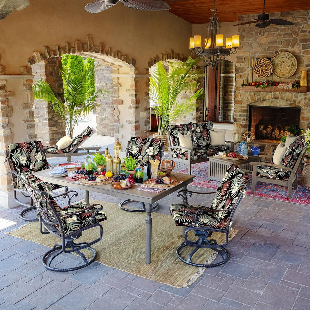 ARDEN Outdoor Dining Chair Cushion, 20 in x 20 in, Weather-Proof, Rain-Proof,...