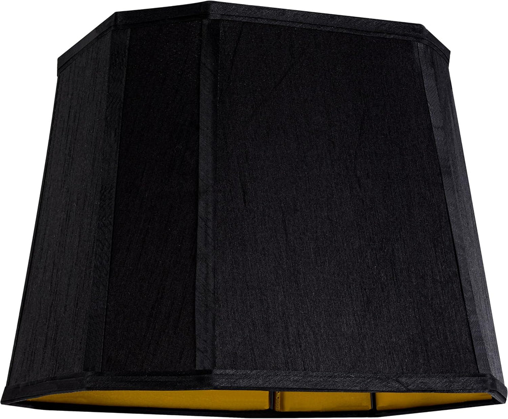 GO&SO Black Lamp Shade Square,Medium Silk Empire Lampshade,10"×13&qu...