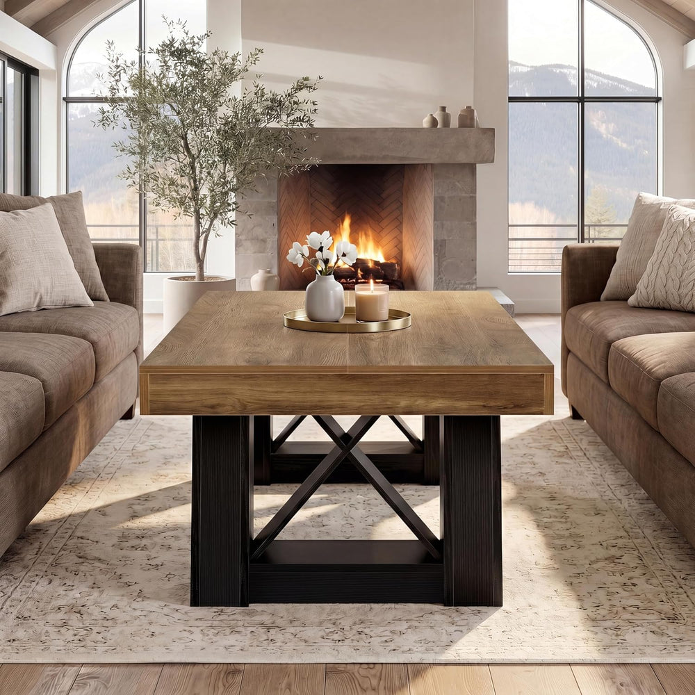 Tribesigns 55" Extra Large Rectangle Coffee Table for Living Room