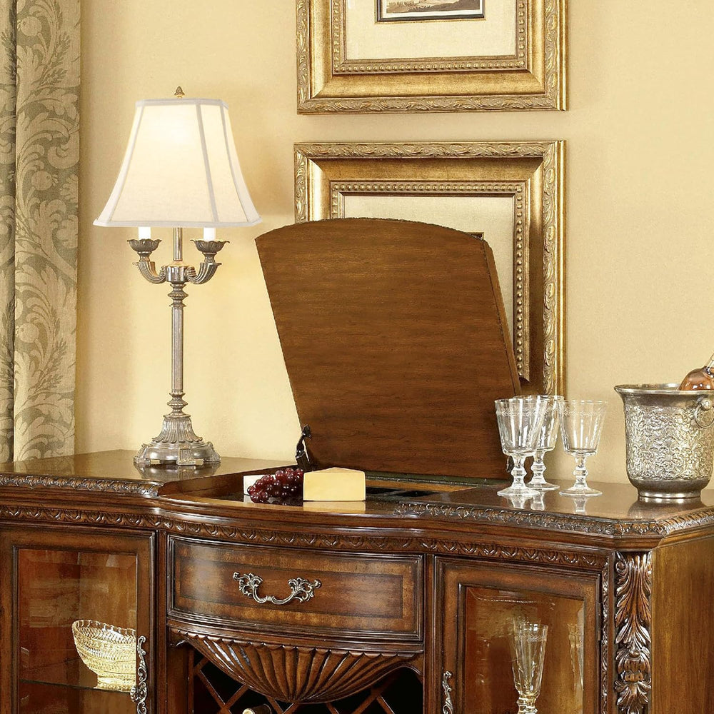 GO&SO Square Lampshade for Table Lamps,8x14"x11 Medium Beige Dark Do...