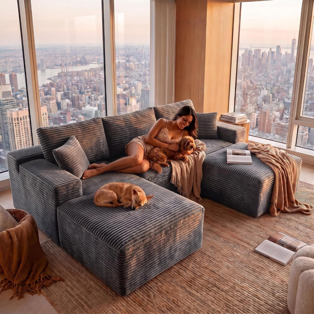 Boneless Couch Modular Sectional Sofa Cloud Couch
