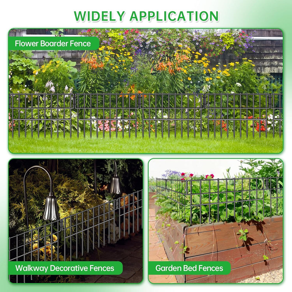 39.5ft(L) X 13in(H) Animal Barrier Fence, 28 Panels No Dig Fence for Dogs, 1....