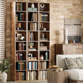 IRONCK Tall Narrow Bookshelf 8 Tiers, Compact Corner Bookcase, Easy to Match for Living Room, Office, Study, Bedroom