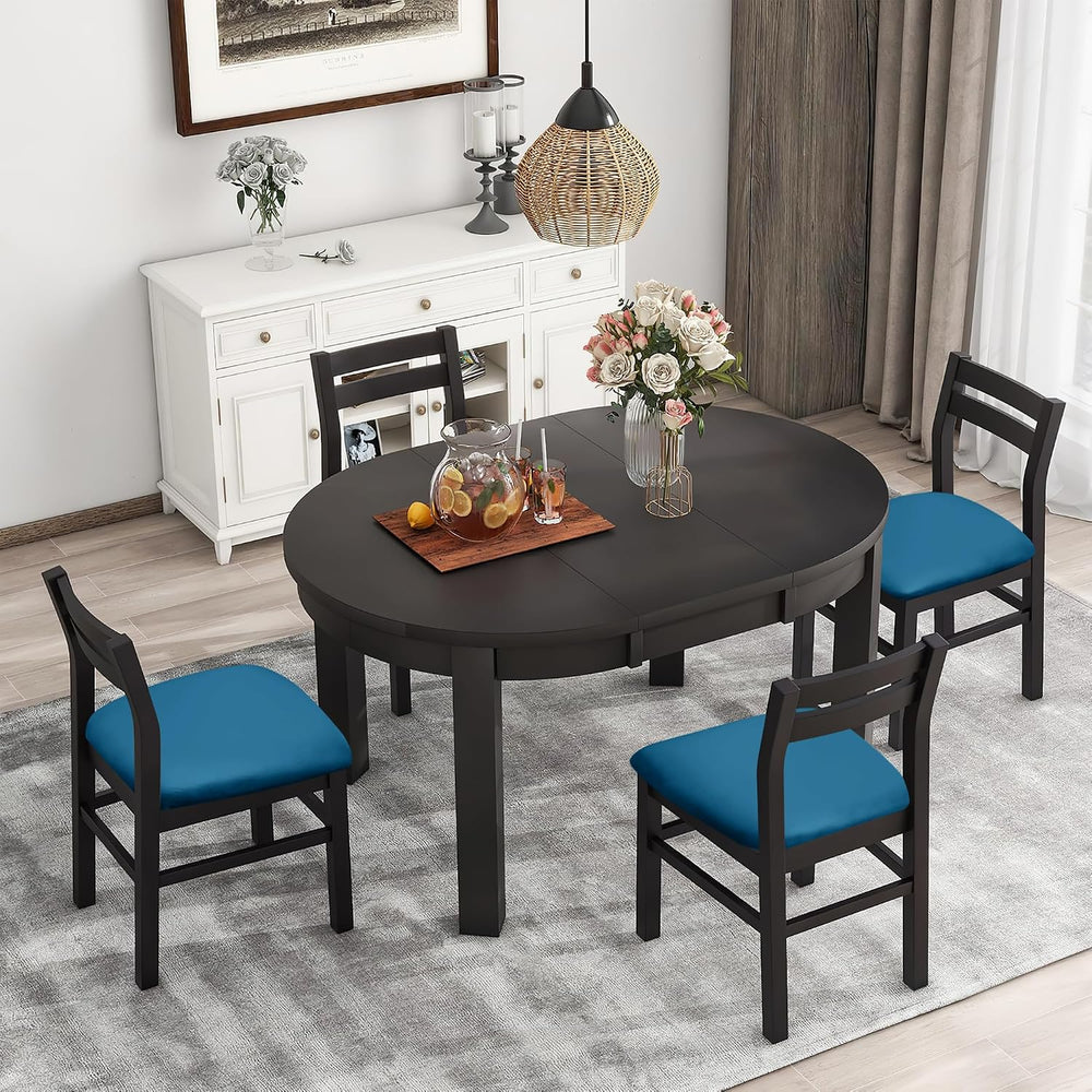 Easy-Going Waterproof PU Leather Seat Covers for Dining Room Chairs Set of 4