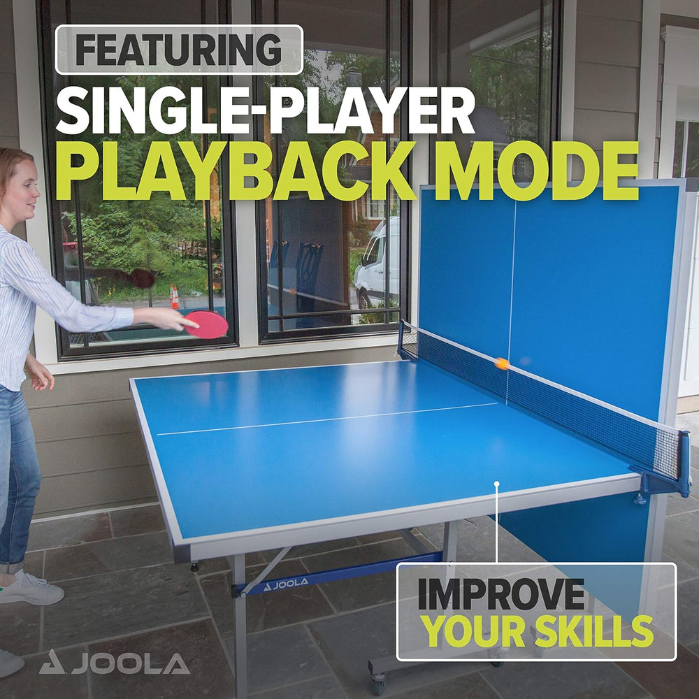 JOOLA NOVA Outdoor Ping Pong Table with Waterproof Table Tennis Net Set - Qui...