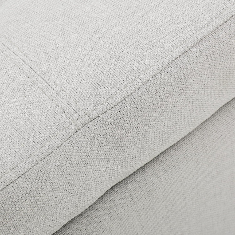 Christopher Knight Home Mission Fabric Storage Ottoman, Light Grey
