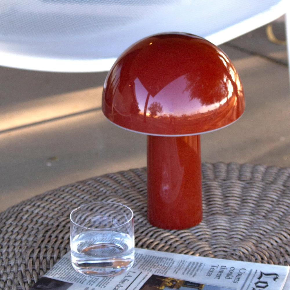 Brightech Celia Table Lamp – 10" Touch-Controlled Mushroom Accent Lamp, ...