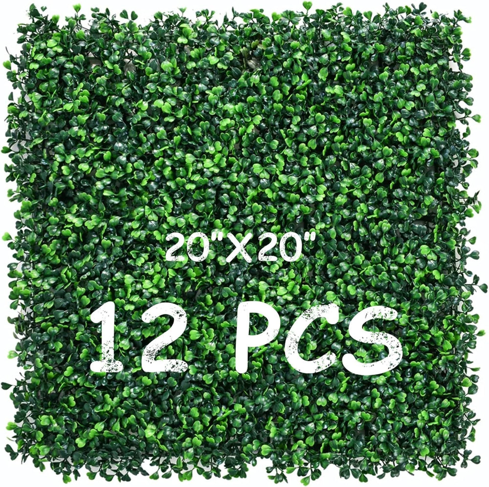 Grass Wall Panels 12 Pack 20"x20" High Density & Highly Realistic