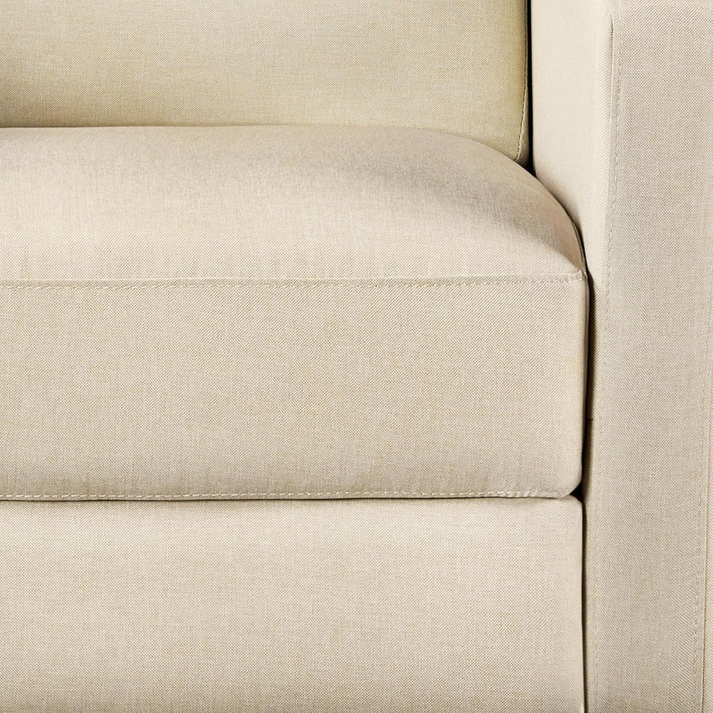 Yaheetech Fabric Recliner Chair Tufted Upholstered Single Sofa Beige