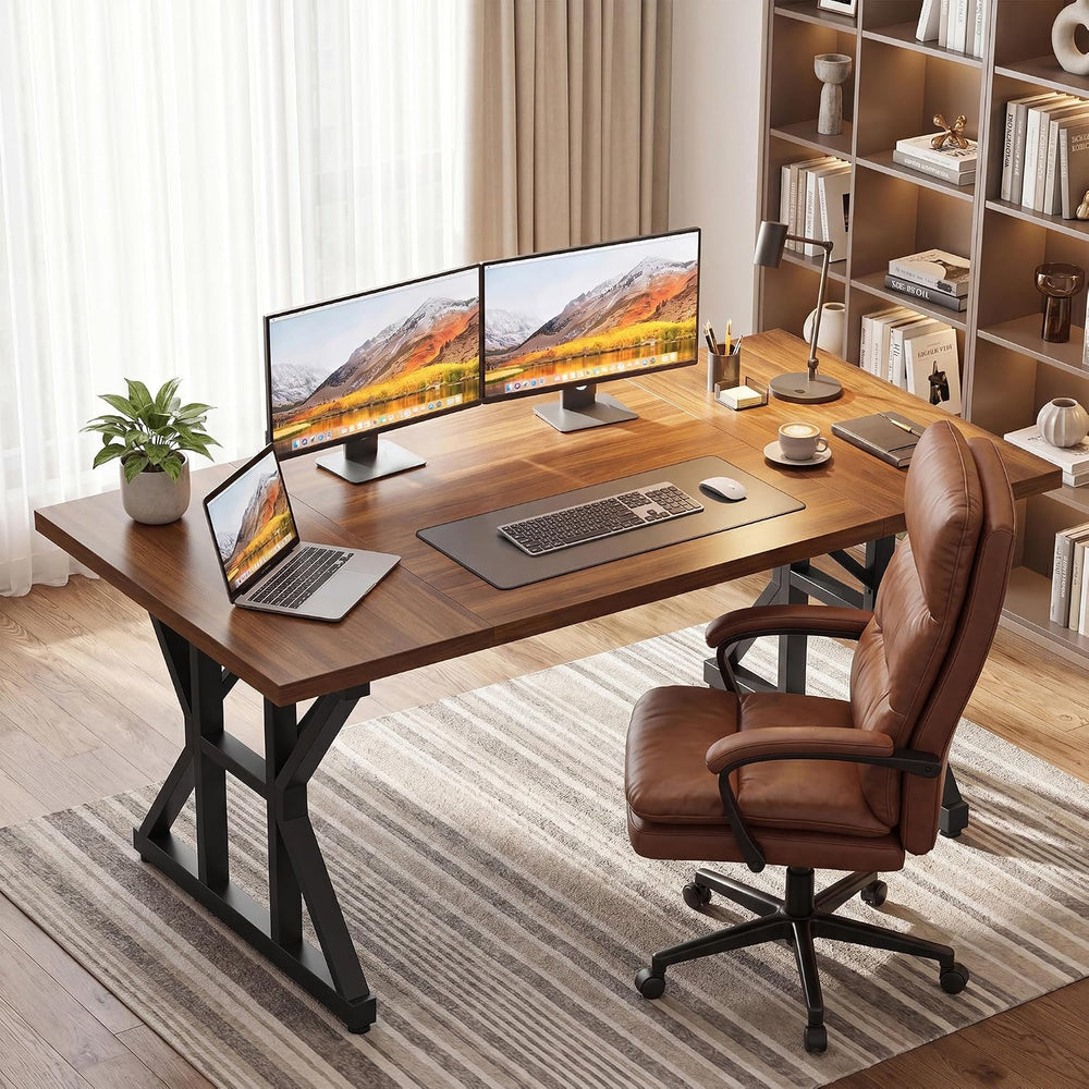 YOUDENOVA 71 Inch Executive Desk, Large Computer Office Desk Workstation with...