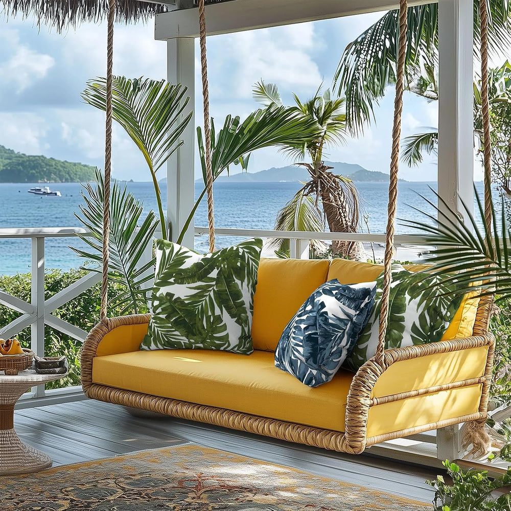 Outdoor Pillows for Patio Furniture 18x18 inch, Square Outdoor Throw Pillows ...
