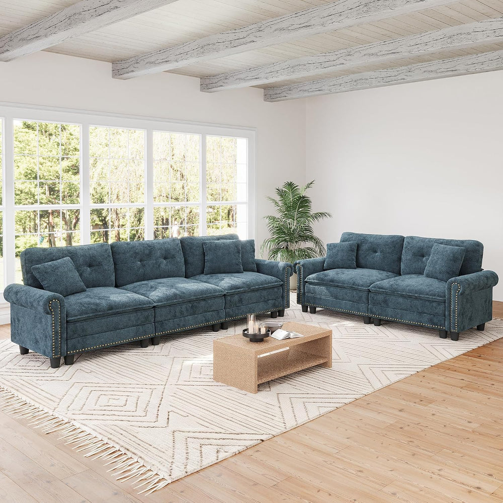 SUNSHINE VALLEY Modular Sectional Sofa Set Living Room 2-Piece Deep Seats