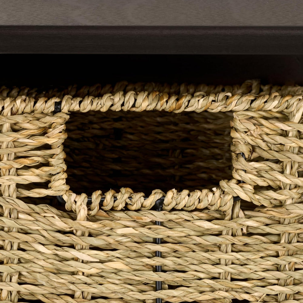 SAFAVIEH Home Collection - Finley Dark Chocolate Brown Wall Mounted 3-Basket ...