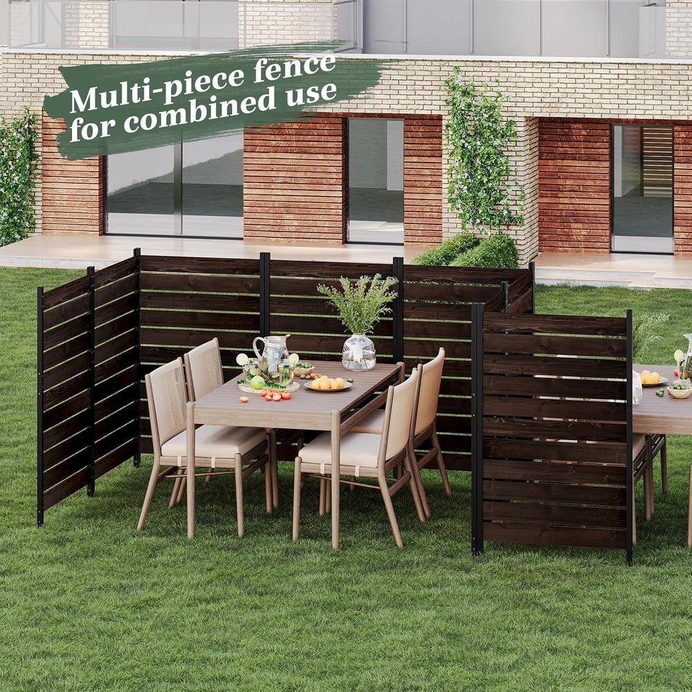 Privacy Fence Screen Outdoor Freestanding Decorative Patio Air Conditioner Fe...
