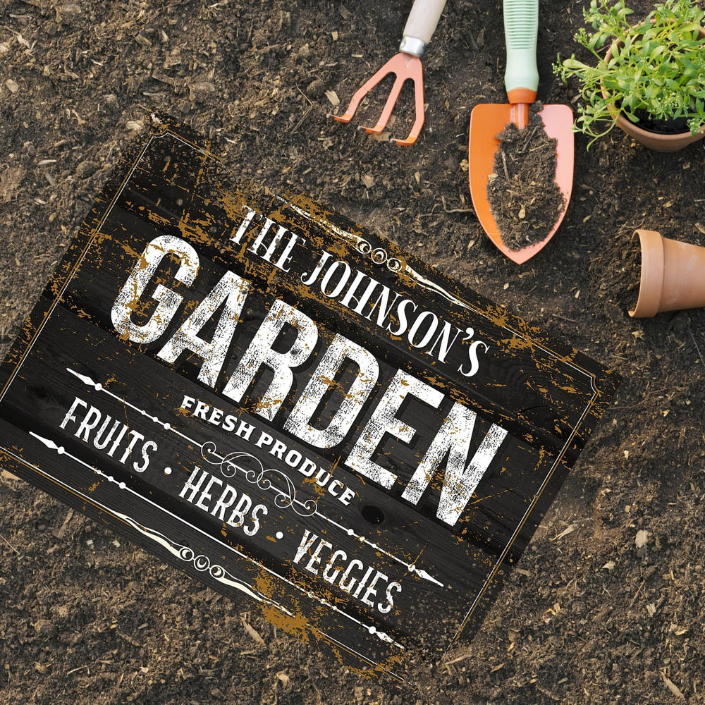 Custom Garden Sign, Personalized Text/Name for Farm and Backyard Décor Sign, ...
