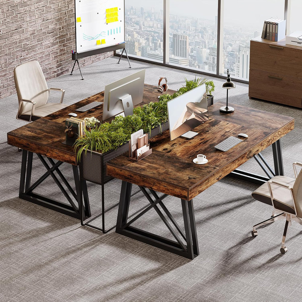 Tribesigns 63-Inch Executive Desk, Large Office Computer Desk