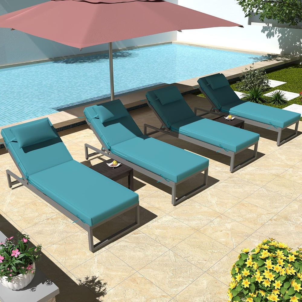 80''x 26''x 3'' Outdoor Chaise Lounge Cushions for Po...