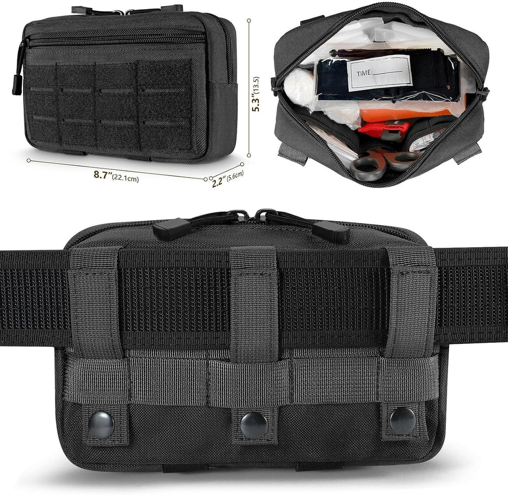 IFAK Trauma Kit with Tourniquet, 4-Inch Israeli Bandage, Elastic Bandages, Se...