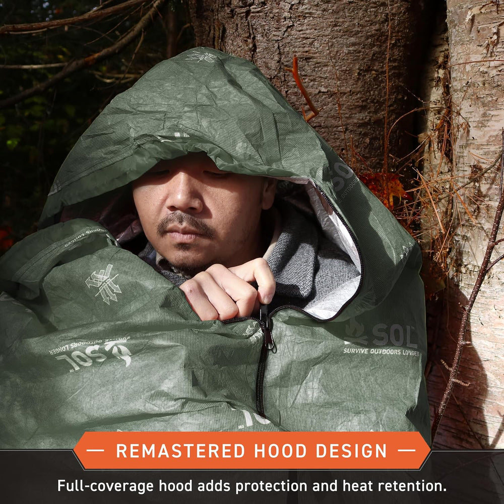 SOL Escape Bivvy with Hood - Emergency Preparedness Blanket - Reflects Up to ...
