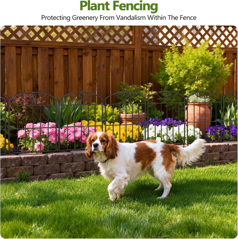 17in (H) x21ft (L), 20 Panels No Dig Decorative Garden Fence