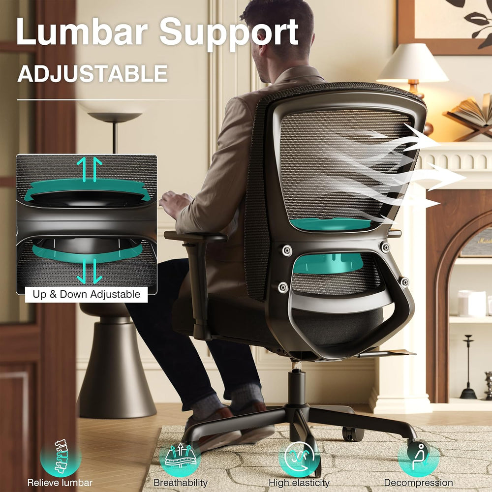 ELABEST Ergonomic Mesh Office Chair,Comfy Computer Desk Chair- BIFMA 5.1 Cert...