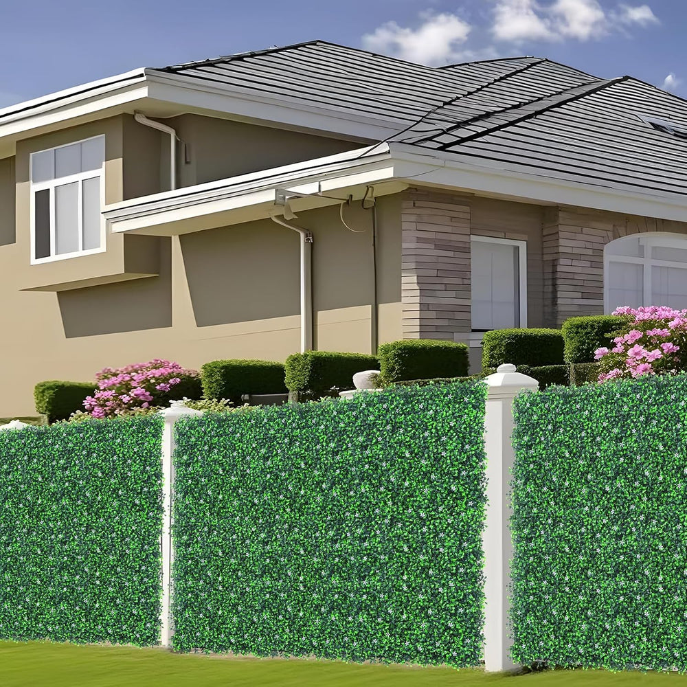 Grooy 71"x 144"(72 sq.ft) Artificial Boxwood Grass Wall Roll with F...