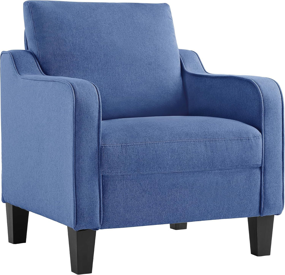Mid-Century Modern Accent Chair, Living Room Chair, Comfy Reading Armchair, U...