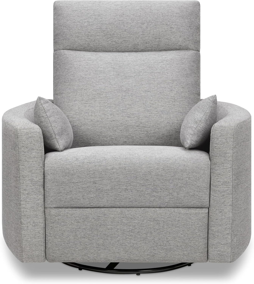 DaVinci Atlas Upholstered Recliner & Swivel Glider, Frost Grey