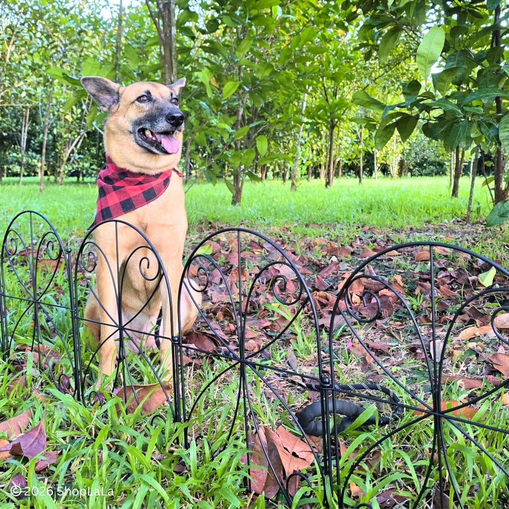 ShopLaLa Decorative Garden Fence (10 Panels) 12.5inx16.5in Fences for Dogs