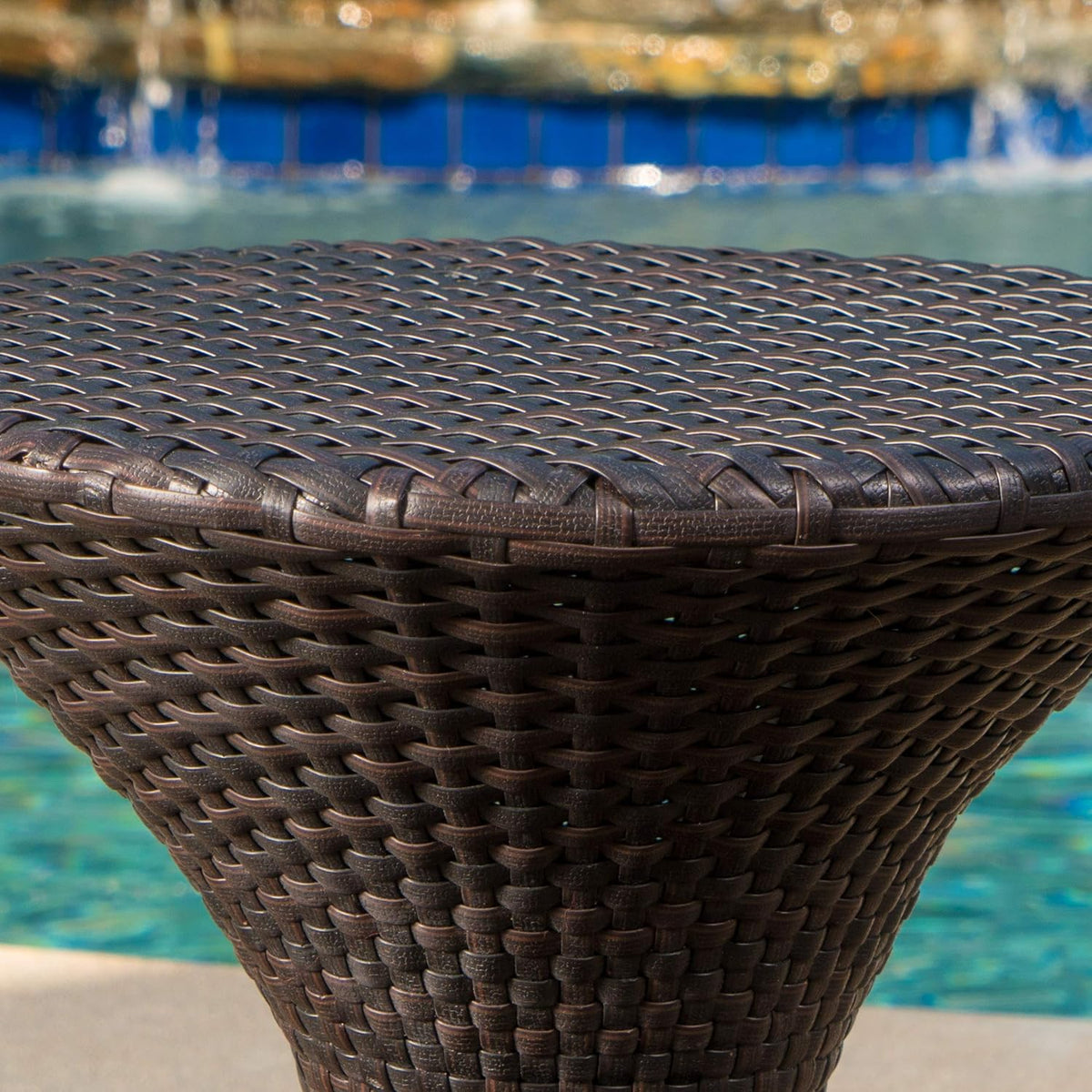 christopher knight home franklin outdoor wicker hourglass side showing dimensions