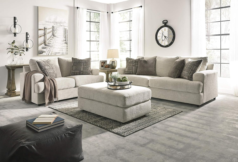 Signature Design by Ashley Soletren Oversized Ottoman, Stone