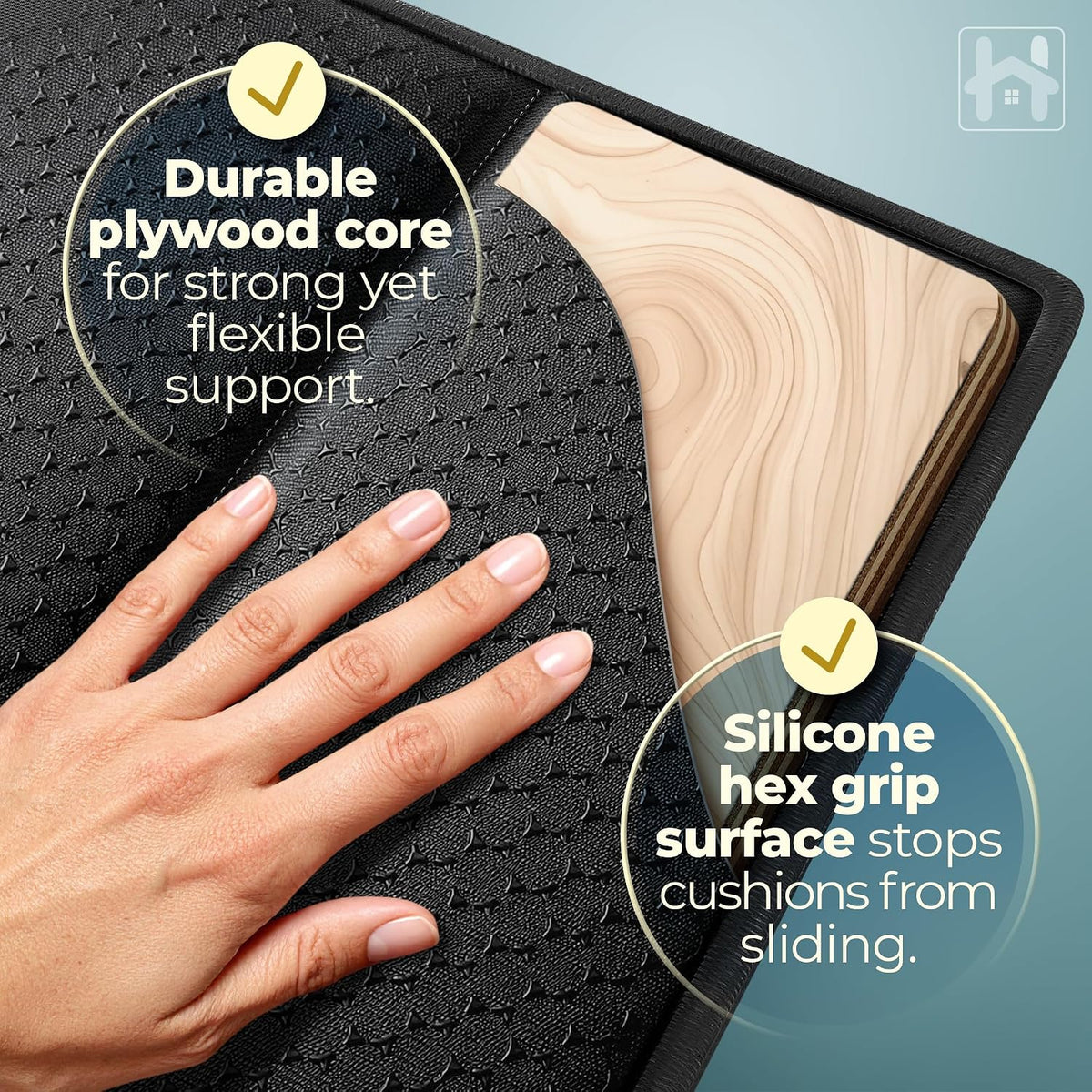 Heavy Duty Couch Cushion Support Board for Sagging Sofa Cushions (21"x72")