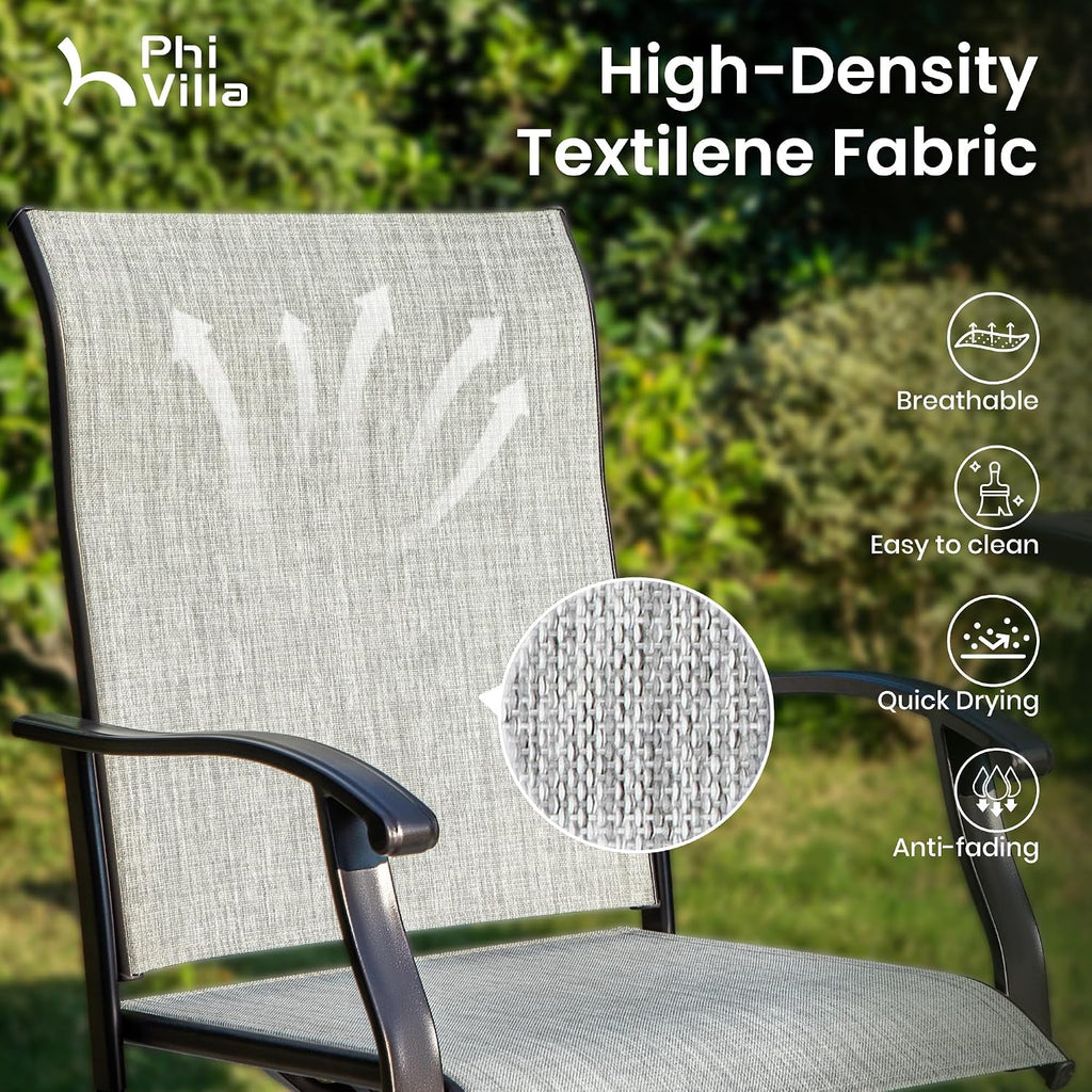 phi villa outdoor swivel bar stools set of, package contents
