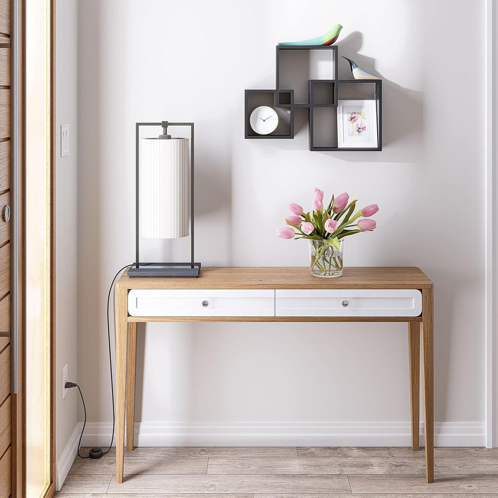 Ballucci Modern Interlocking Cube Floating Shelves, Wall Mount Wood Square Sh...
