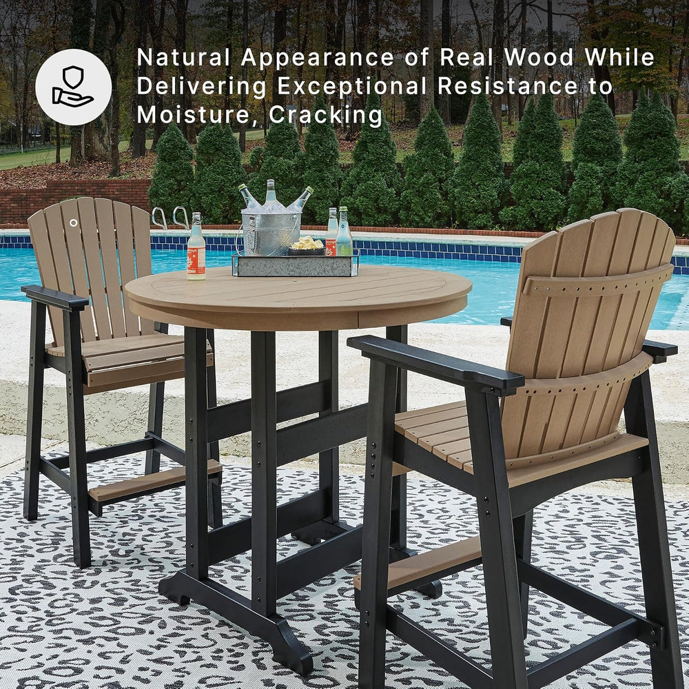Signature Design by Ashley Fairen Trail 30" HDPE Durable Outdoor Barstoo...