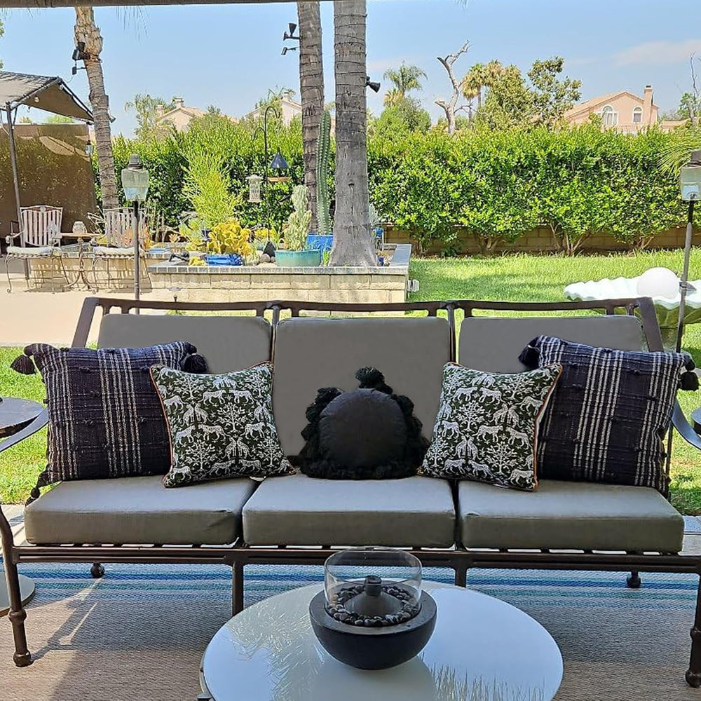 Patio Cushion Covers Replacement, Deep Seat Patio Cushions Cover set of 4