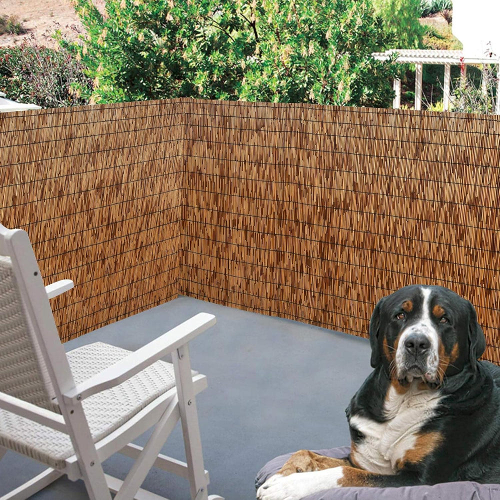 DearHouse Natural Reed Fencing, Eco-Friendly Reed Fence, 4 feet High x 13.3 f...