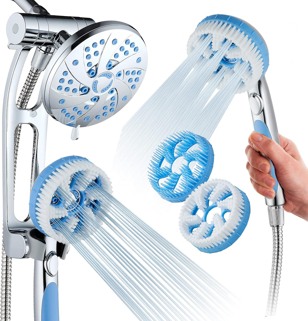 Hotel Spa High Pressure 6-in-1 Aquassage - 76-mode 3-way Combo, Showerhead, H...