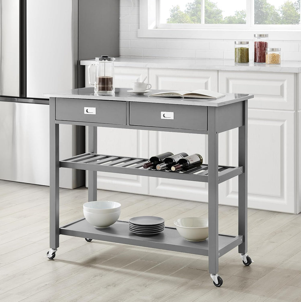 Crosley Furniture Chloe Rolling Kitchen Island