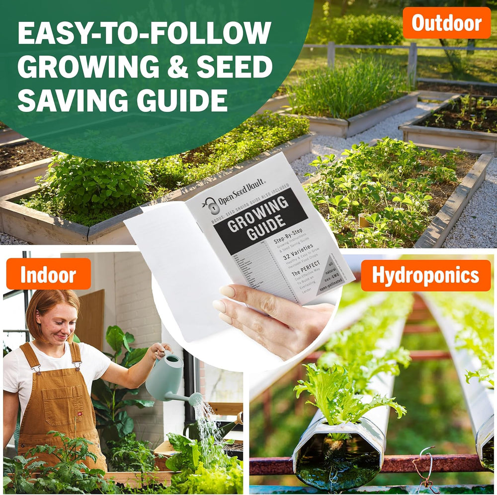 Vegetable, Fruit & Herb Seeds, 44 Packs, Non-GMO, 15,000+ Seeds