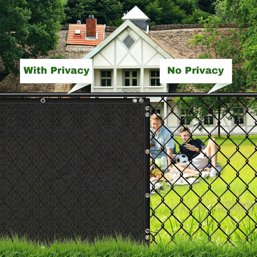 Privacy Screen Fence, TOTU 4ft x 50ft Heavy Duty 170 Shade Net Cover, for Wal...