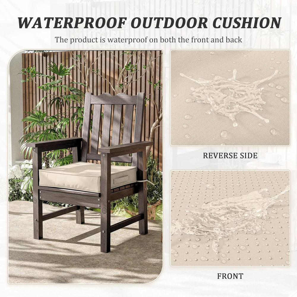 Outdoor Chair Cushions 19 X 19 X 4 Inch Patio Furniture Cushions Waterproof &...