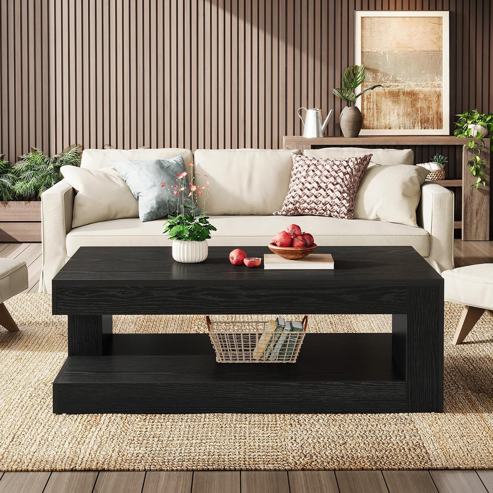 Tribesigns Coffee Table for Living Room, 47.24" Center Tea Table