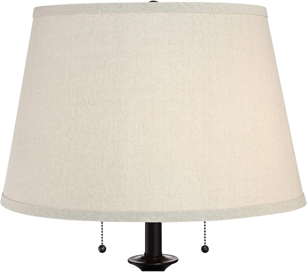 Possini Euro Design Spenser 58" Tall Oiled Bronze Traditional Floor Lamp