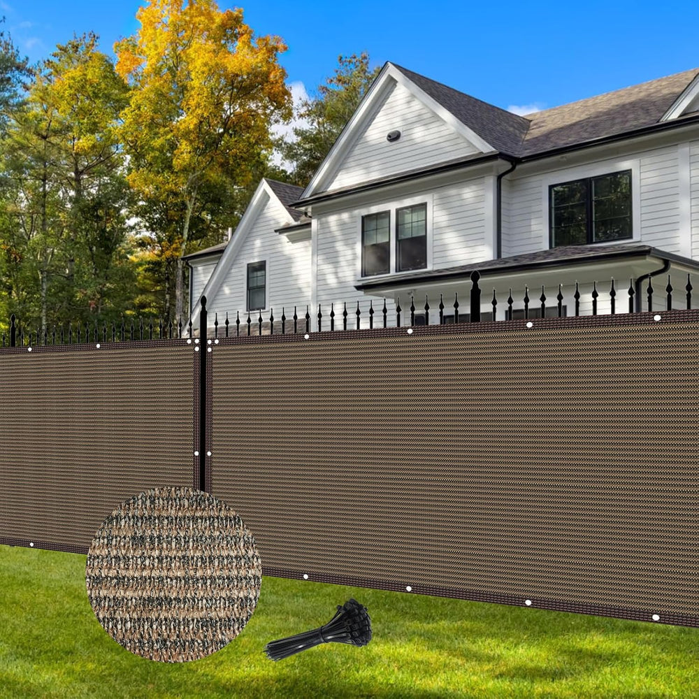 4×50FT Heavy Duty Fence Privacy Screen, 180GSM, 90% Block, Include Zip Ties