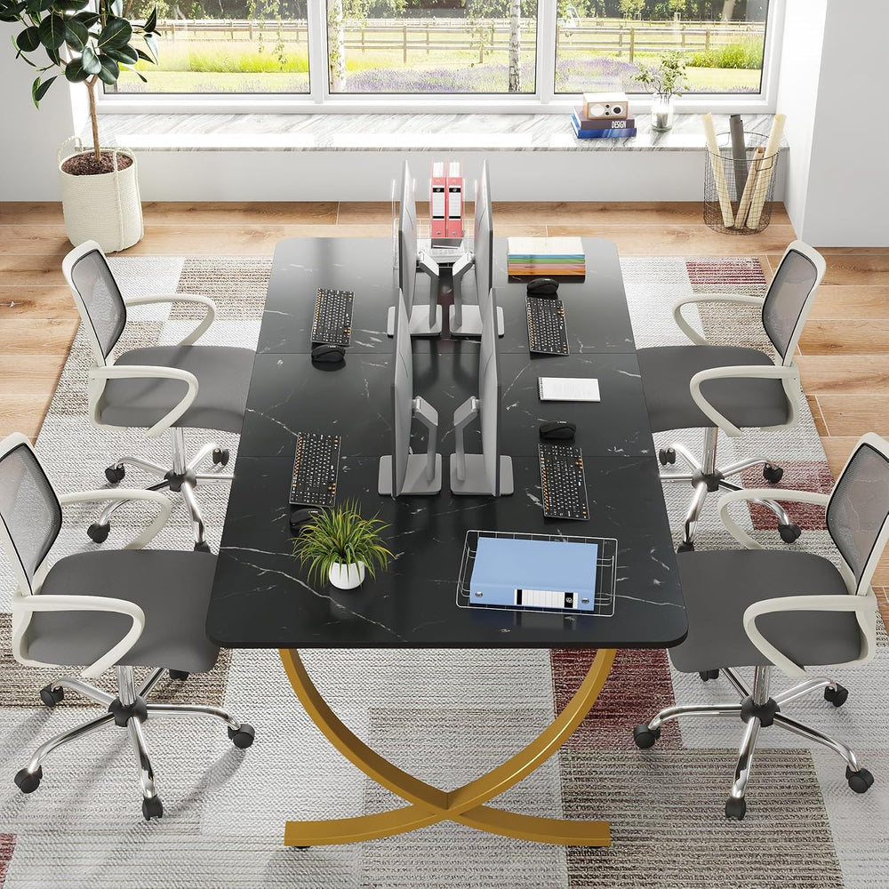Tribesigns Executive Desk, 63” W x 31.5” D Large Office Desk, Modern Computer...