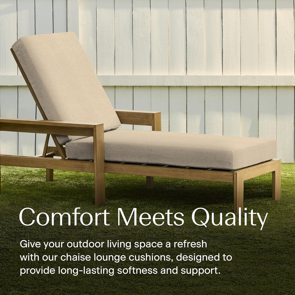 Honeycomb Outdoor Heritage Chaise Cushion for Patio Furniture, 21.5 x 70