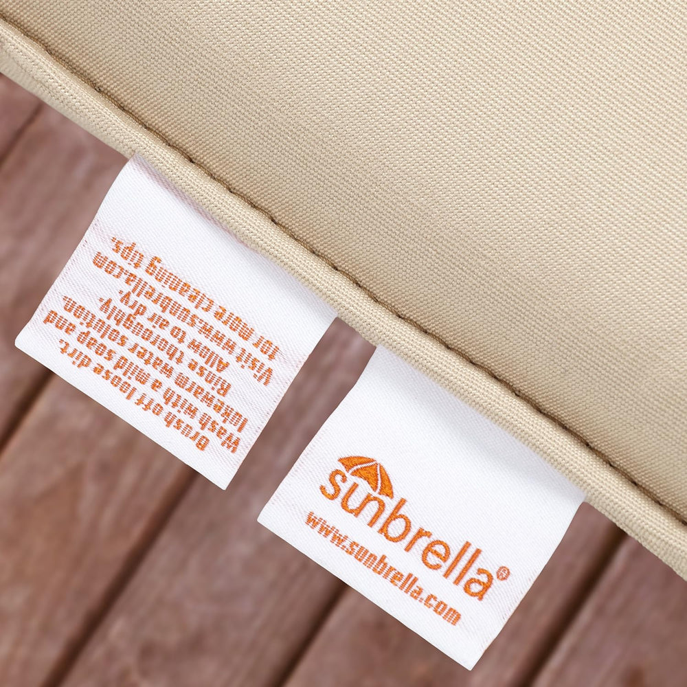 Sorra Home Indoor Outdoor Sunbrella Square Pillows, Set of 2, 20 x 20, Silver...